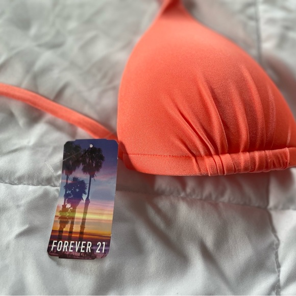 Forever 21 bright orange bikini NWT - Picture 5 of 6